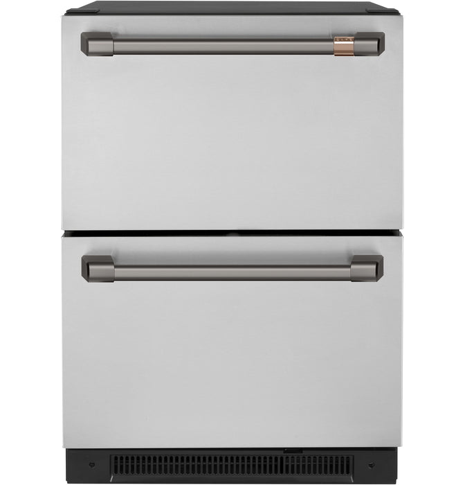 Café Dual-Drawer Refrigerator Brushed Black Handle Set - CXMA3H3PNBT