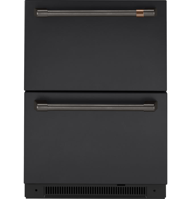 Café Dual-Drawer Refrigerator Brushed Black Handle Set - CXMA3H3PNBT