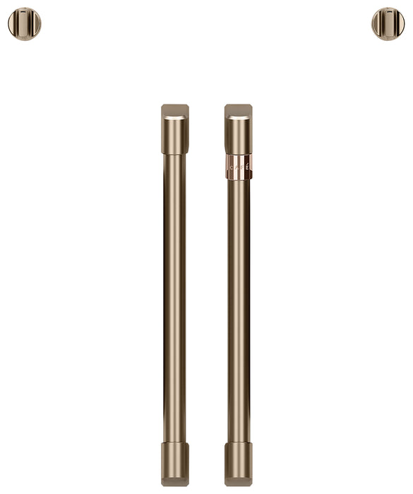 Café French-Door Wall Oven Brushed Bronze Knobs and Handles - CXWSFHKPMBZ
