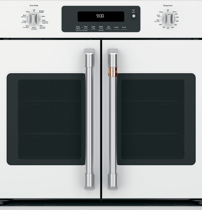 Café French-Door Wall Oven Brushed Stainless Steel Knobs and Handles - CXWSFHKPMSS