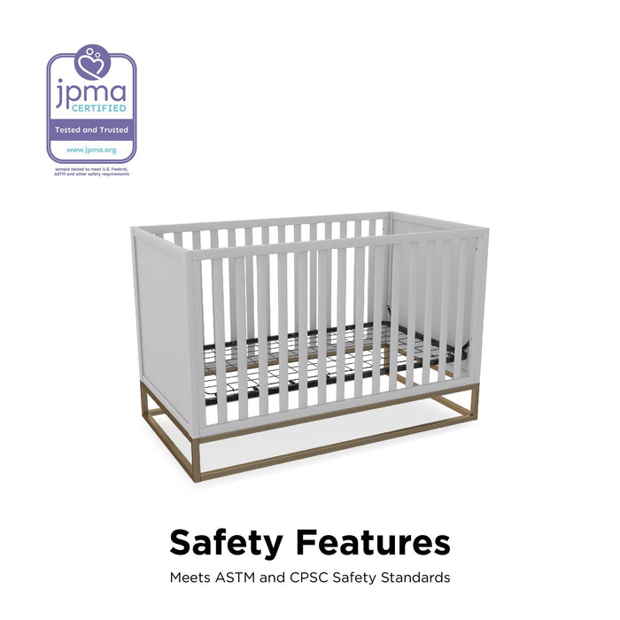 Little Seeds Haven 3-in-1 Crib - Dove Grey