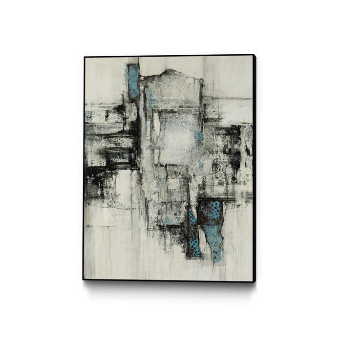\"Paper Performance Ii\" Canvas Framed Black 30x40 Wall Art