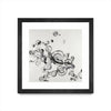 \"Transparent Onyx\" Matted and Framed Black 30x30 Wall Art