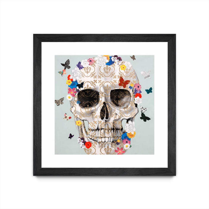 \"Party Favor\" Matted and Framed Black 30x30 Wall Art