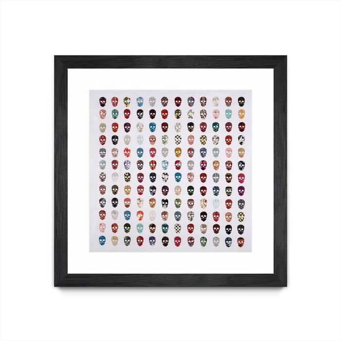 \"Gorgeous Crowd\" Matted and Framed Black 30x30 Wall Art
