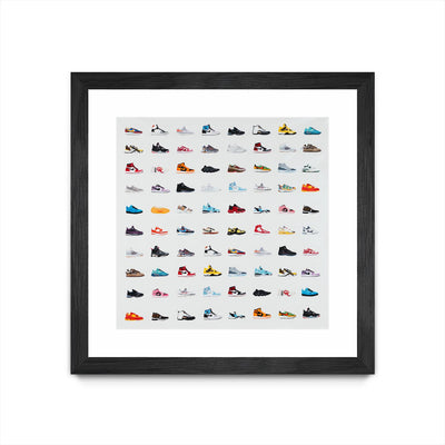 "Life Is Short Buy The Shoes" Matted and Framed Black 30x30 Wall Art