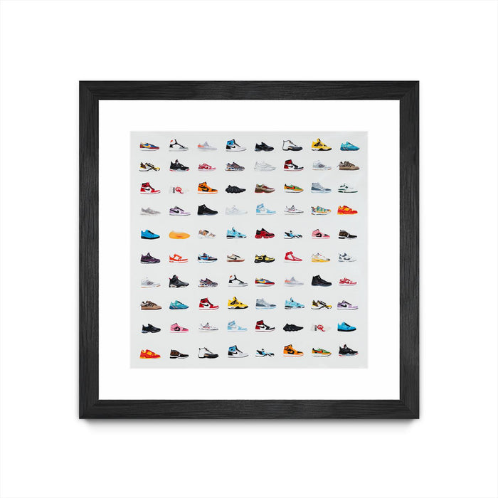 \"Life Is Short Buy The Shoes\" Matted and Framed Black 36x36 Wall Art