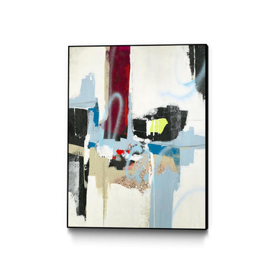 "Truthful Tales I" Canvas Framed Black 18x24 Wall Art