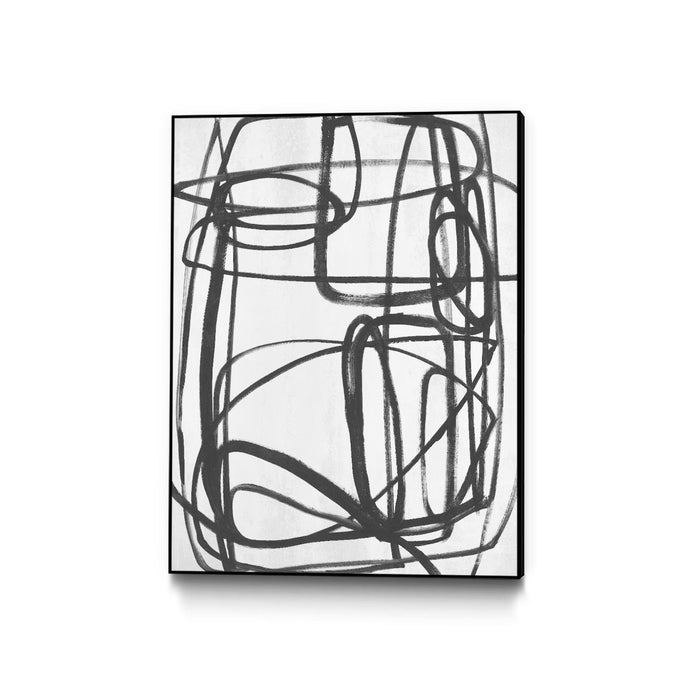 \"Sensational Climb\" Canvas Framed Black 30x40 Wall Art