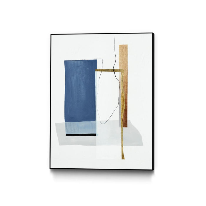\"Setting Early Ii\" Canvas Framed Black 30x40 Wall Art