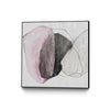 \"Tickled With Pink\" Canvas Framed Black 20x20 Wall Art