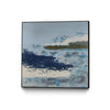 \"Washing To Shore\" Canvas Framed Black 20x20 Wall Art