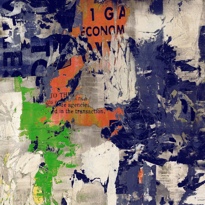 \"Economic Shift I\" Giant Art 72x72 Wall Art