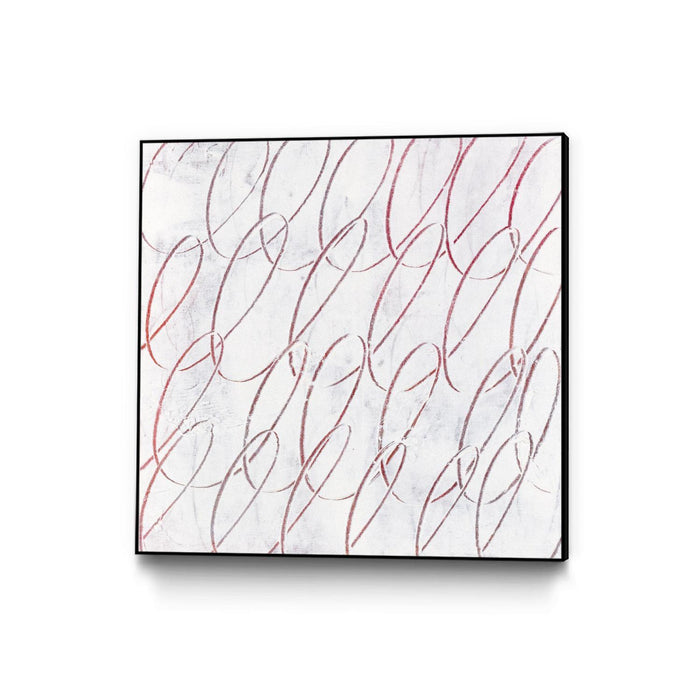 \"Hula I\" Canvas Framed Black 20x20 Wall Art