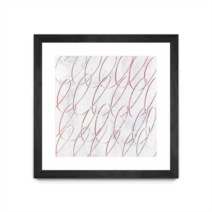 \"Hula I\" Matted and Framed Black 36x36 Wall Art