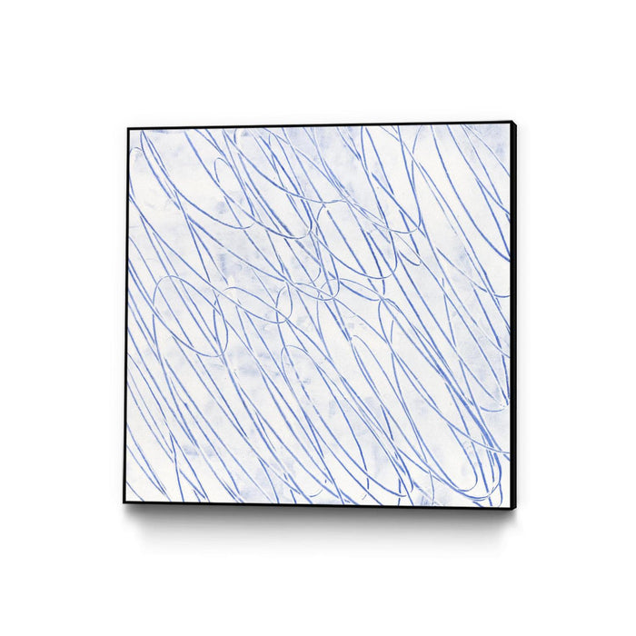 \"Hula Ii\" Canvas Framed Black 20x20 Wall Art