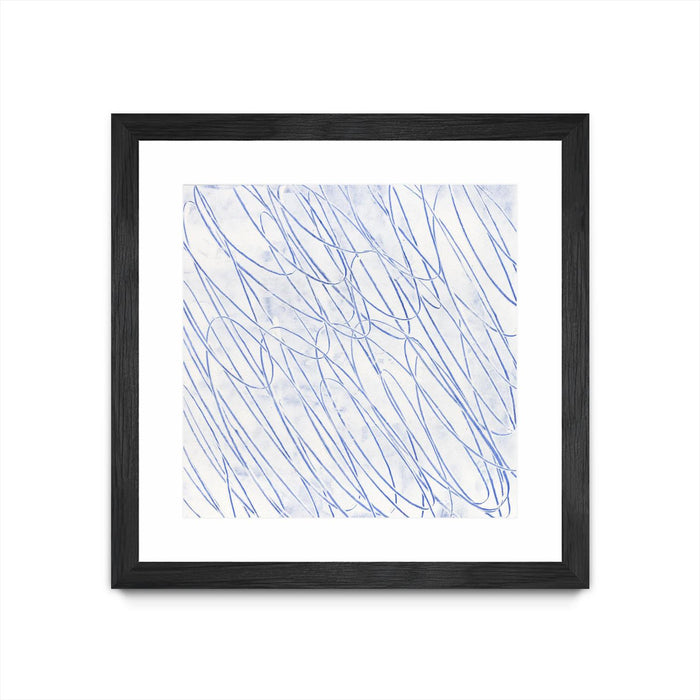 \"Hula Ii\" Matted and Framed Black 36x36 Wall Art