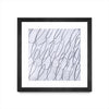 \"Contemplating Style\" Matted and Framed Black 30x30 Wall Art