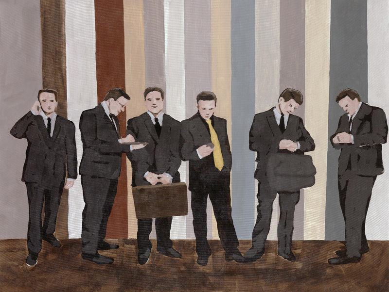 \"Conference Break\" Giant Art 72x54 Wall Art