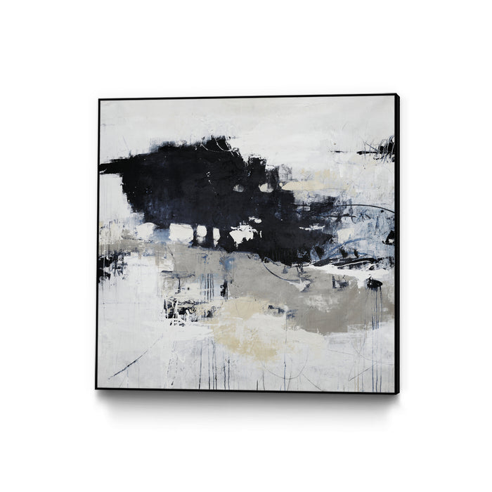 \"Big Bonanza\" Canvas Framed Black 20x20 Wall Art