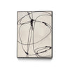 \"Tangled Ties\" Canvas Framed Black 18x24 Wall Art
