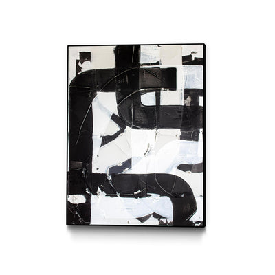"Race Track " Canvas Framed Black 18x24 Wall Art