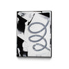 \"Swirl \" Canvas Framed Black 18x24 Wall Art