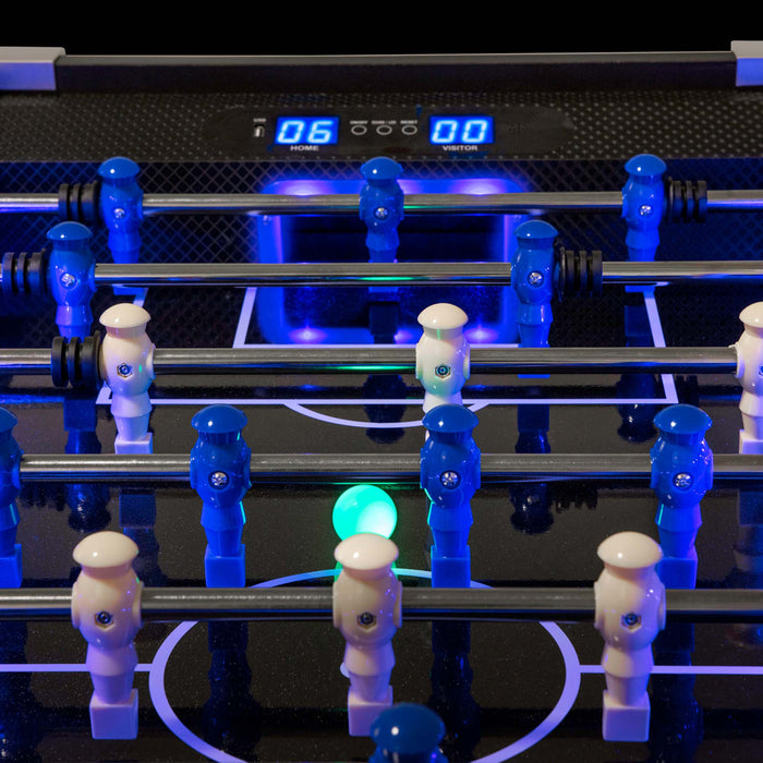 ATOMIC Azure LED Light Up Foosball Table