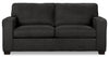 Made in Canada Fiona 74\" Chenille Fabric Full-Size Sofa Bed with Track Arms - Grey