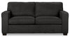 Made in Canada Fiona 58\" Chenille Fabric Twin-Size Sofa Bed with Track Arms - Grey