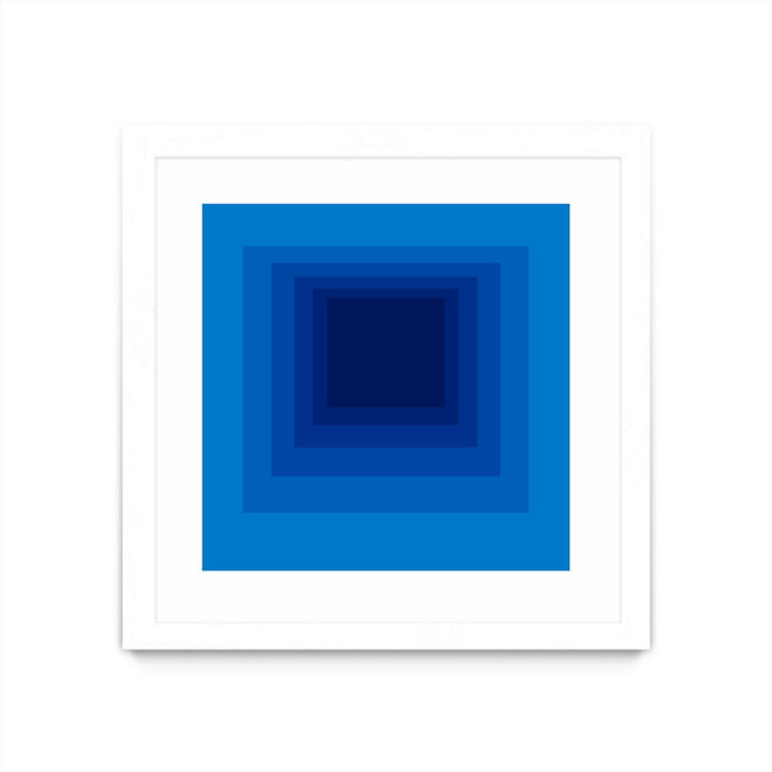 \"After Josef B\" Matted and Framed White 36x36 Wall Art