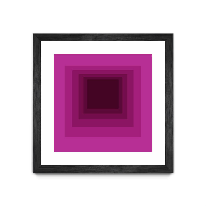 \"After Josef G\" Matted and Framed Black 36x36 Wall Art
