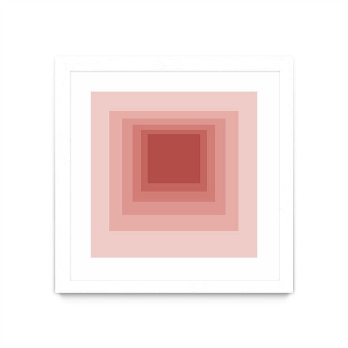 \"After Josef O\" Matted and Framed White 30x30 Wall Art