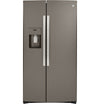 GE 36\" 25.1 Cu. Ft. Side-by-Side Refrigerator - Slate - GSS25IMNES