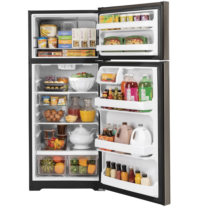 GE 28\" 17.5 Cu. Ft. Top-Mount Refrigerator - Slate - GTE18GMNRES