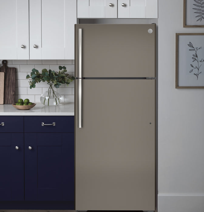 GE 28\" 17.5 Cu. Ft. Top-Mount Refrigerator - Slate - GTE18GMNRES