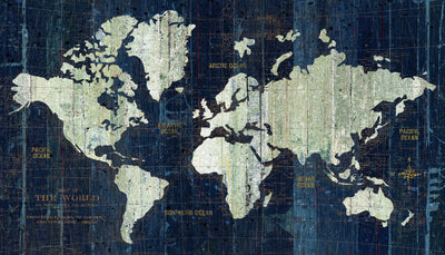 "Old World Map" Giant Art 84x48 Wall Art