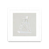 \"Serene Seaside Ii Tan\" Matted and Framed White 36x36 Wall Art