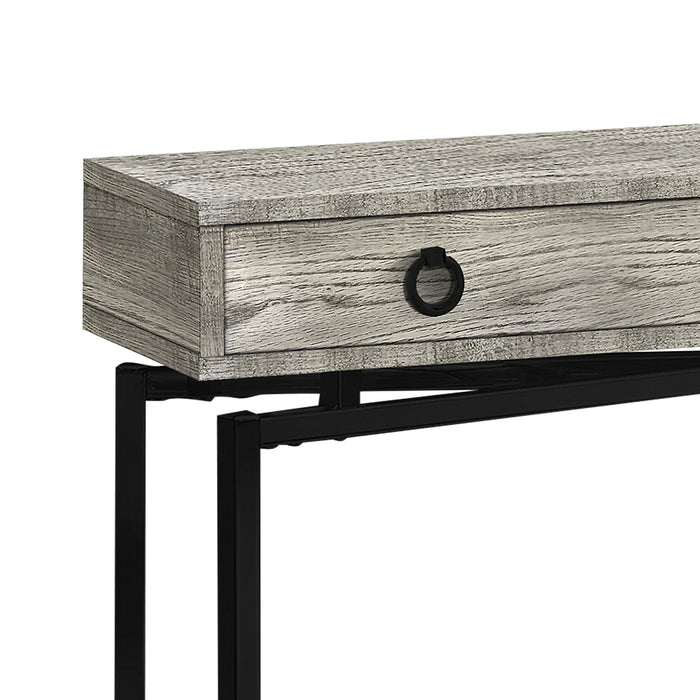 Harper 42.5\" Sofa Table with Drawer - Grey Reclaimed Wood-Look