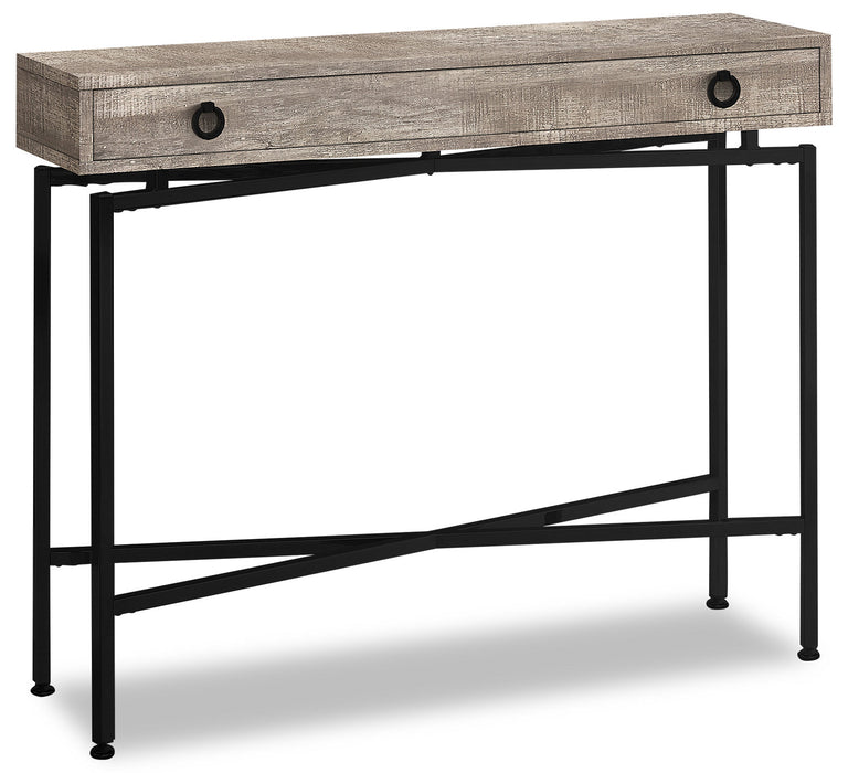 Harper 42.5\" Sofa Table with Drawer - Taupe Reclaimed Wood-Look