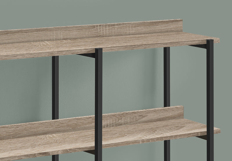 Dark Taupe and Black Console Table