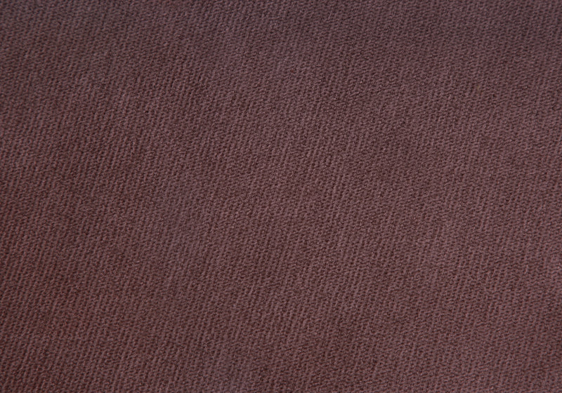 Plum Fabric and Gold Ottoman