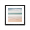 \"Beach, Sea, Sky\" Matted and Framed Black 36x36 Wall Art