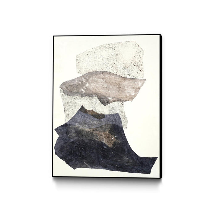 \"Organza 3\" Canvas Framed Black 30x40 Wall Art