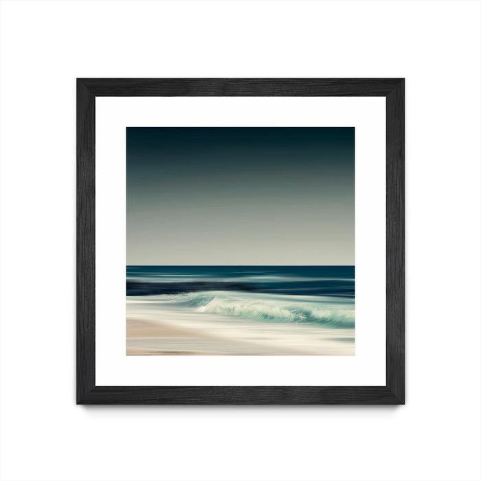 \"Cristal Surf\" Matted and Framed Black 30x30 Wall Art