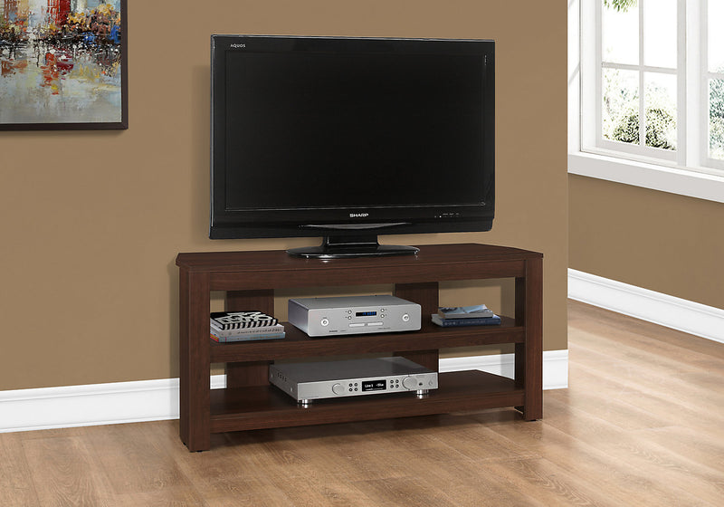 Ira 42\" Modern TV Stand with Storage and Cable Management for TVs up to 45\"- Cherry