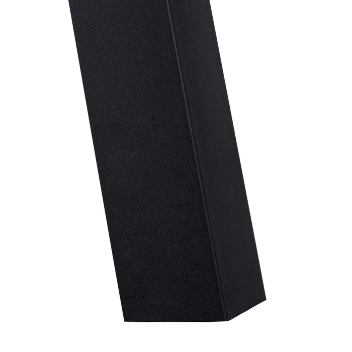 Grey Black Metal Dining Table