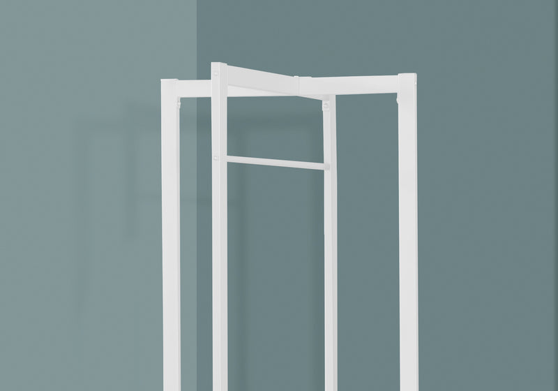 White Metal Coat Rack