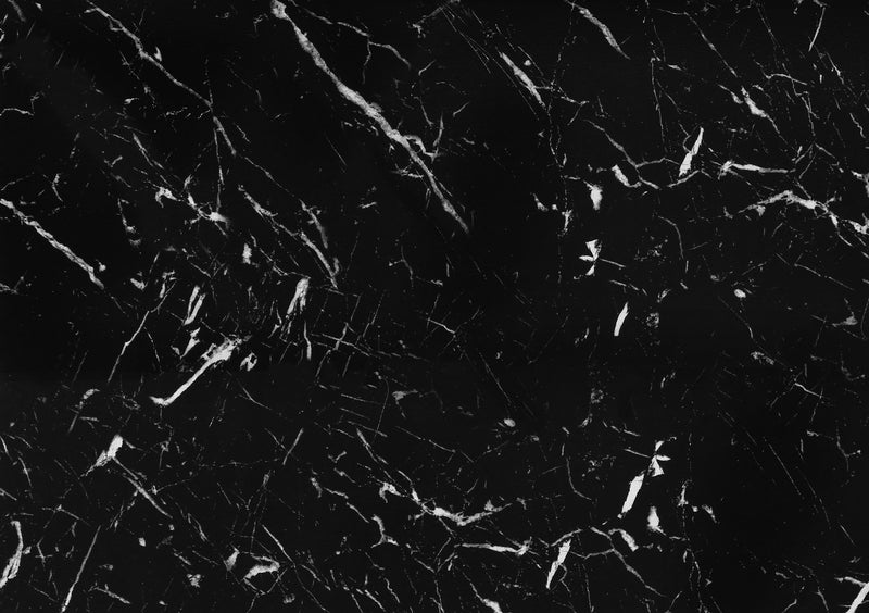 Black Marble Black Metal Accent Table