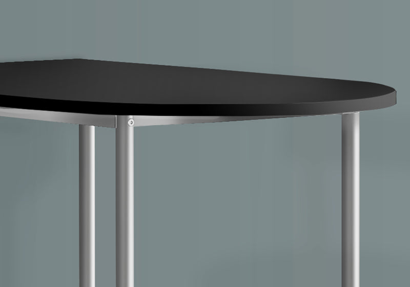 Black Silver Metal Spacesaver Home Bar